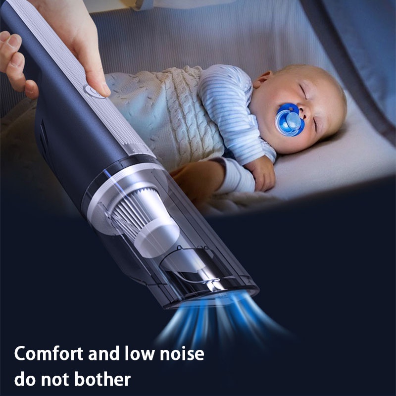 Máy hút bụi mini không dây SEAMETAL 12000Pa có thể sạc lại tiện dụng