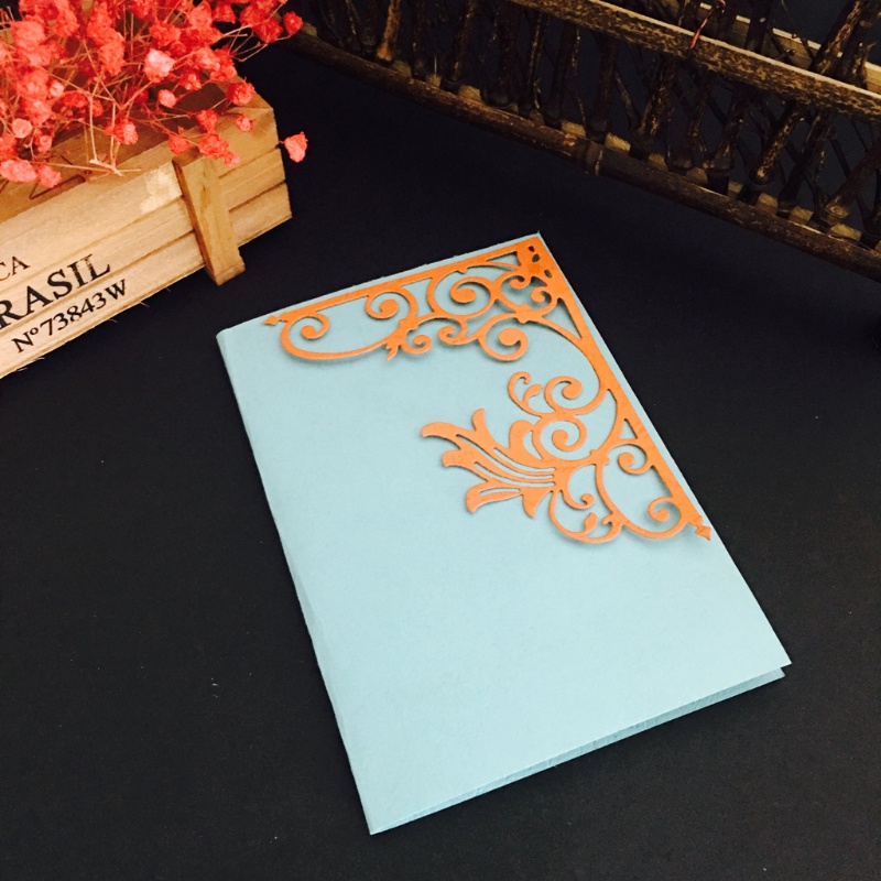 Khuôn Cắt Giấy Kim Loại Hình Khung Hoa Xinh Xắn Thẻ