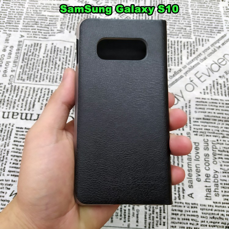 Bao Da Samsung Galaxy S10 / S10 Plus / S10e / S10 5G Kiểu Dáng Gấp 2 Mặt Và Có Phối Ví Sang Trọng