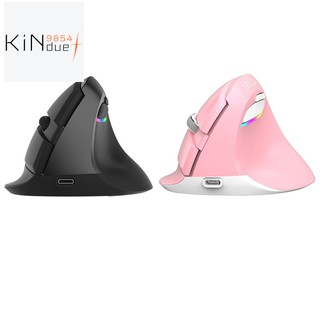 Chuột quang đứng không dây delux m618 mini bluetooth 4.0 + 2.4g rgb ergono