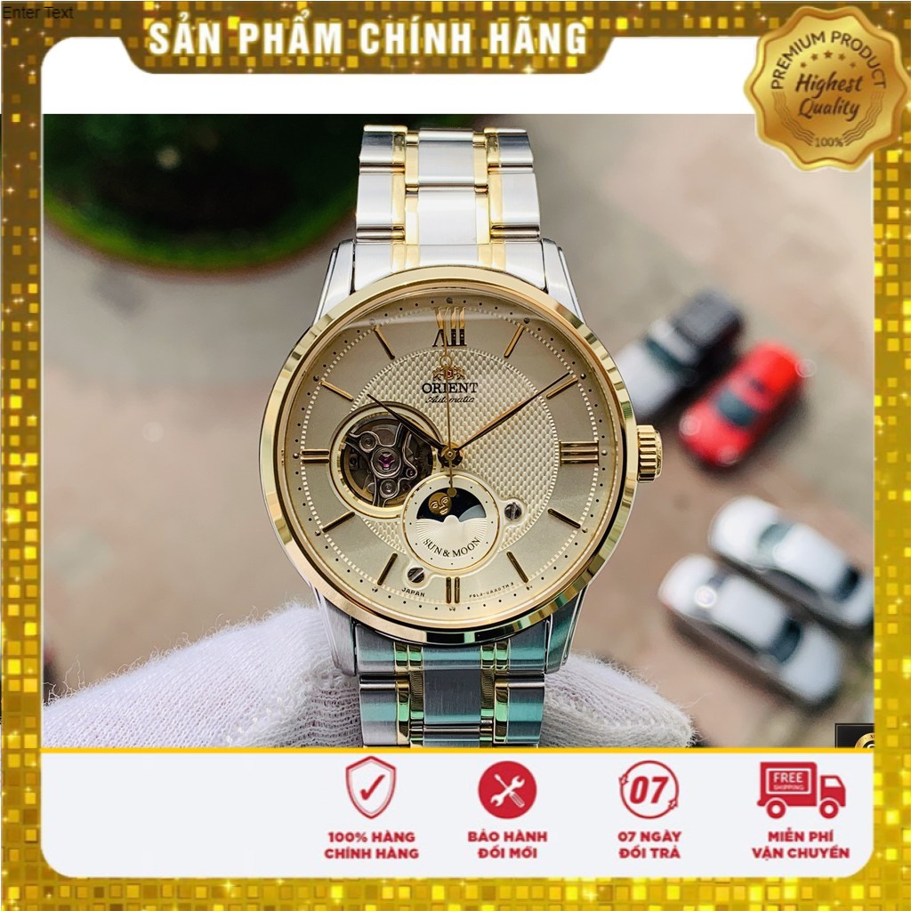 Đồng hồ nam Orient Sun and moon gen 4 RA-AS0001S10B dây thép