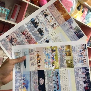 Set 10 nhãn vở Seventeen