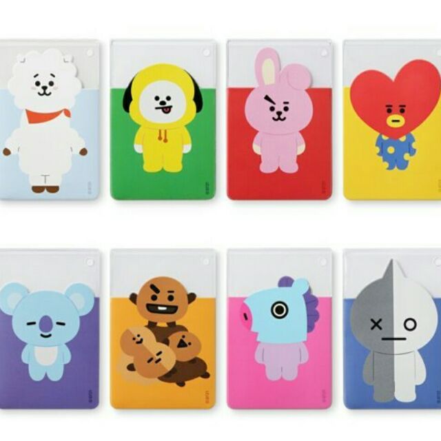 Clear Card Pocket BT21 hàng Official.