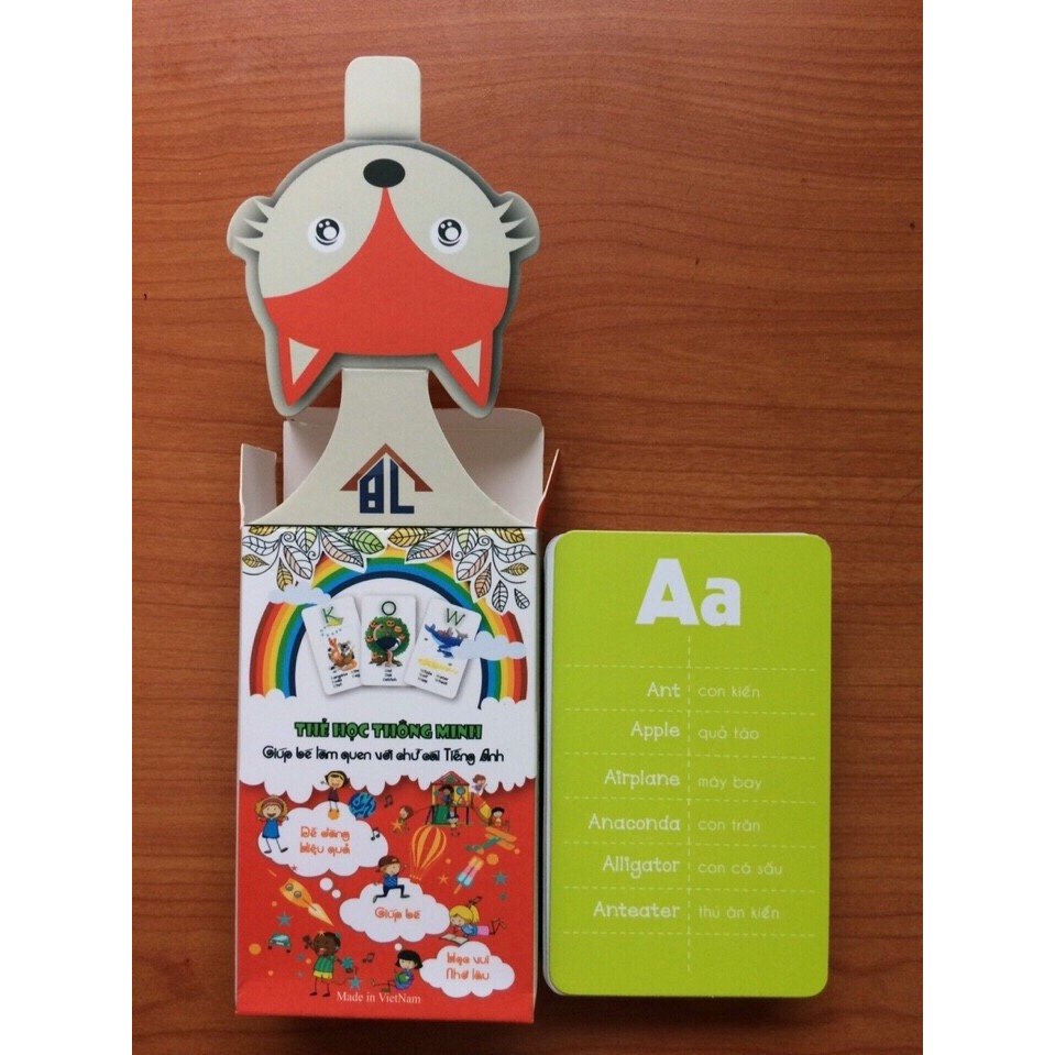Bộ thẻ học thông minh 36 hoặc 44 thẻ cho bé