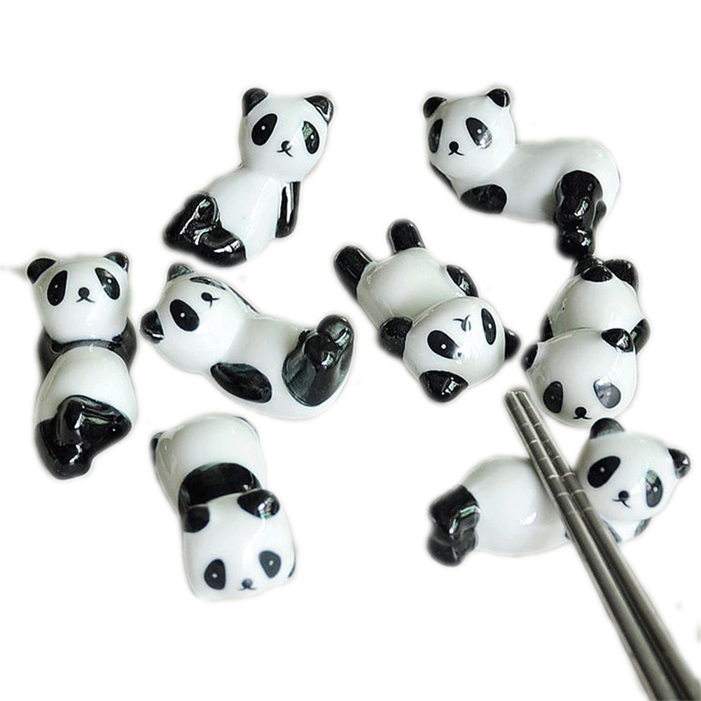 Sáng Tạo Panda đũa còn lại dễ thương gốm đũa giữ phim hoạt hình giá Panda đũa giữ đũa Mat chủ thời trang bộ đồ ăn nhà bếp công cụ nguồn cung cấp