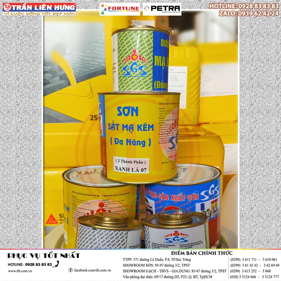 sơn mạ kẽm 2 Thành Phần S.G.S