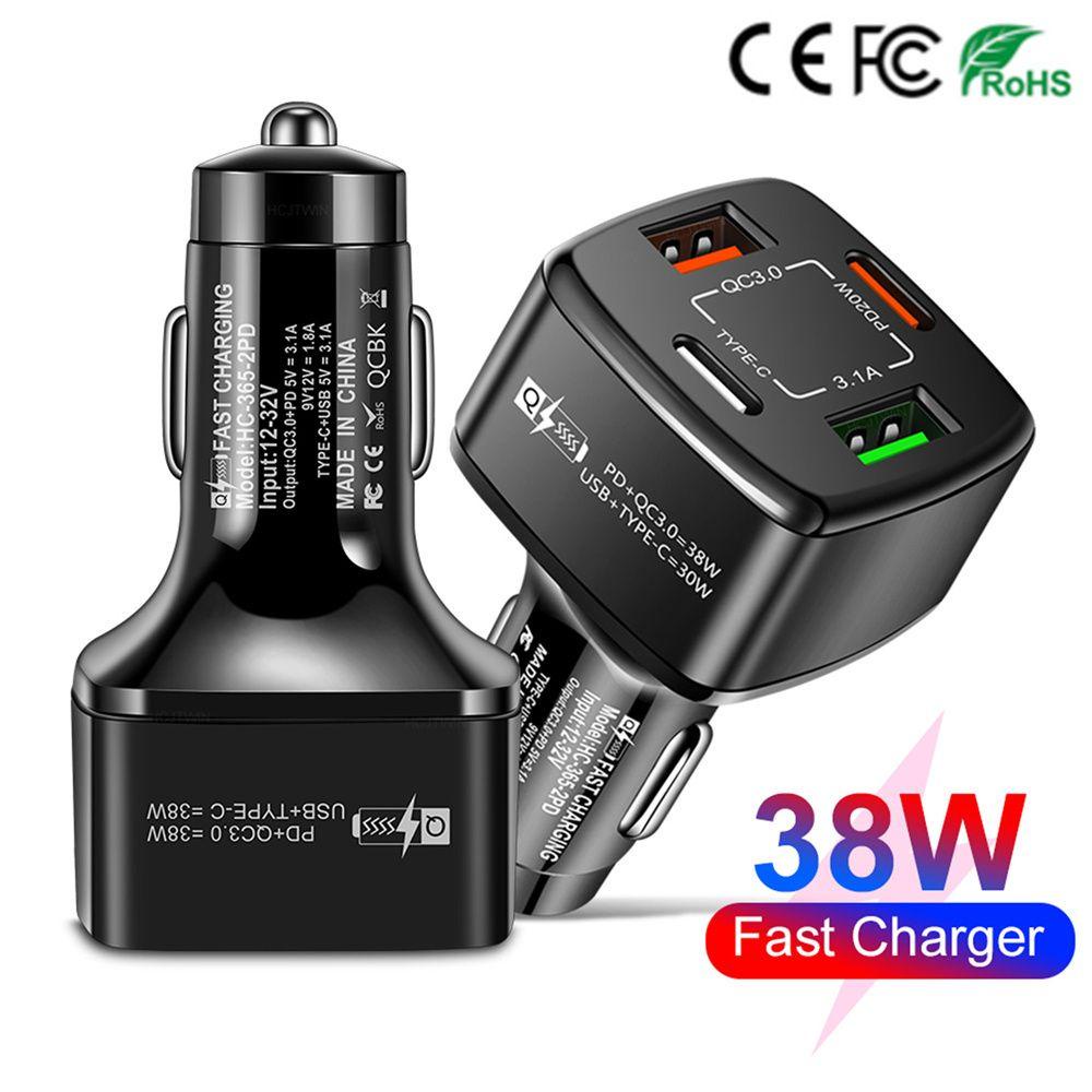 Củ Sạc Nhanh QC3.0 Đa Năng Cho Xe Ô Tô