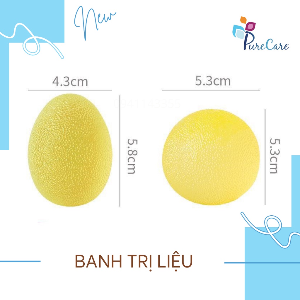Banh tập trị liệu luyện tập ngón tay cơ ngón thư giãn Hand Therapy Balls for Arthritis - 1 cái