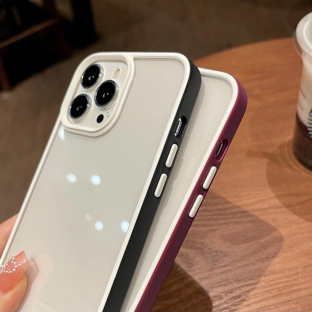 Ốp Điện Thoại Cứng/Mềm Trong Suốt Chống Sốc/ Rơi Vỡ Cho IP 7 8 plus x XS XR XS Max 11 12 13 Pro Max