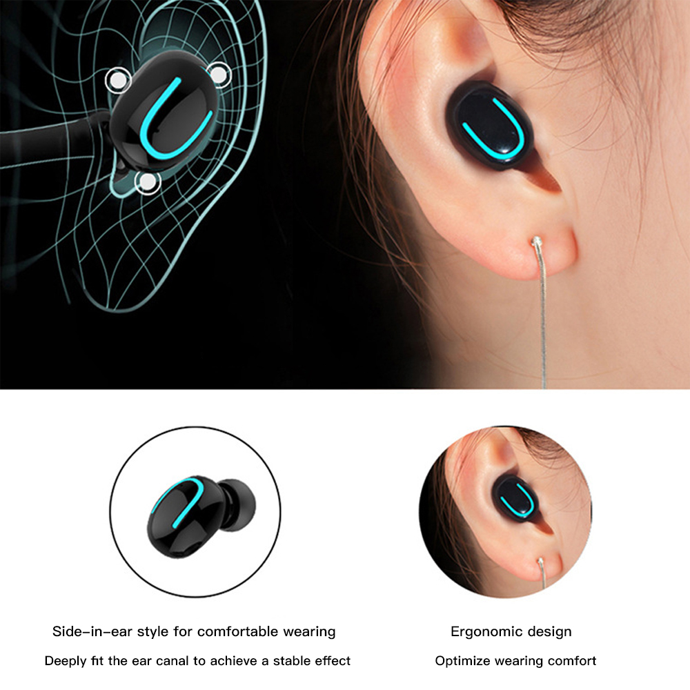 Wireless Headphone TWS Bluetooth 5.0 Headset Mini 8D Surround Sound Noise Reduction Versatile In-ear Stereo Earbuds