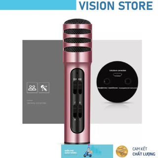 Micro live stream c7 + thu âm hát karaoke trên điện thoại tiện lợi - chính hãng - bh 3 tháng