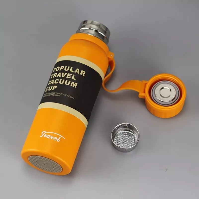 Bình giữ nhiệt nóng lạnh thể thao có dây xách 650ml và 1100ml loại tốt -  ly uống trà - bình nước giữ nhiệt
