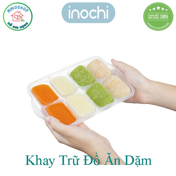 Khay Trữ Đông Đồ Ăn Dặm Amori Cho Bé Yêu, Khay Đựng Đồ Ăn Dặm Cao Cấp Inochi