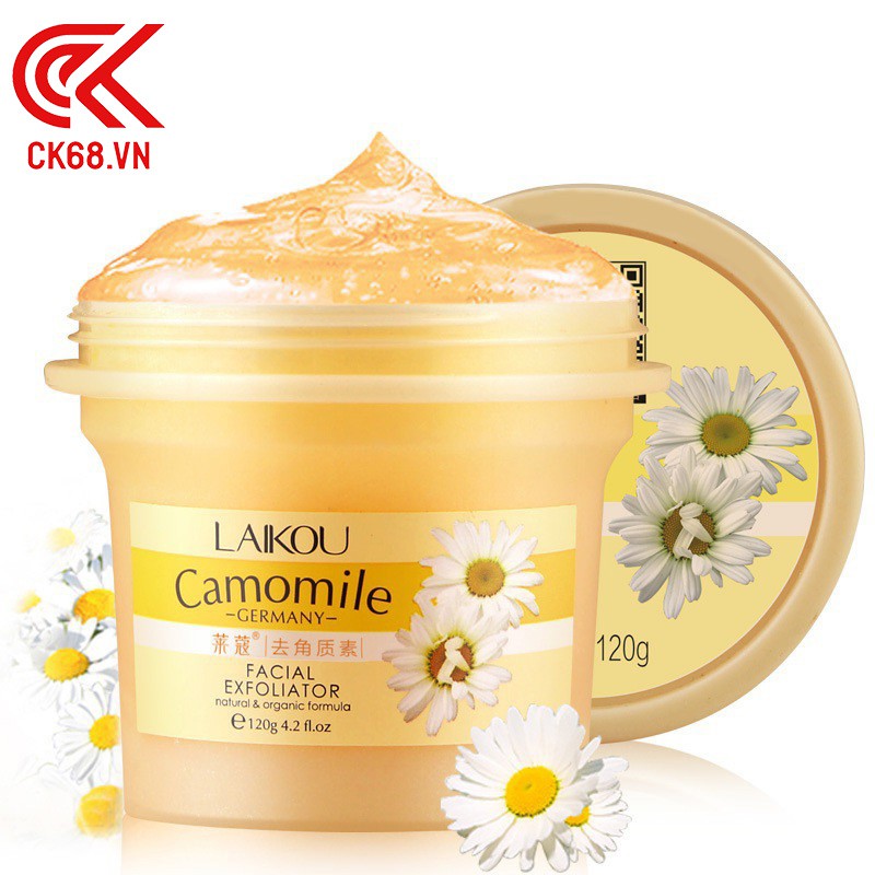 [Hàng Chuẩn]Tẩy da chết Laikou Camomile Facial Exfoliato