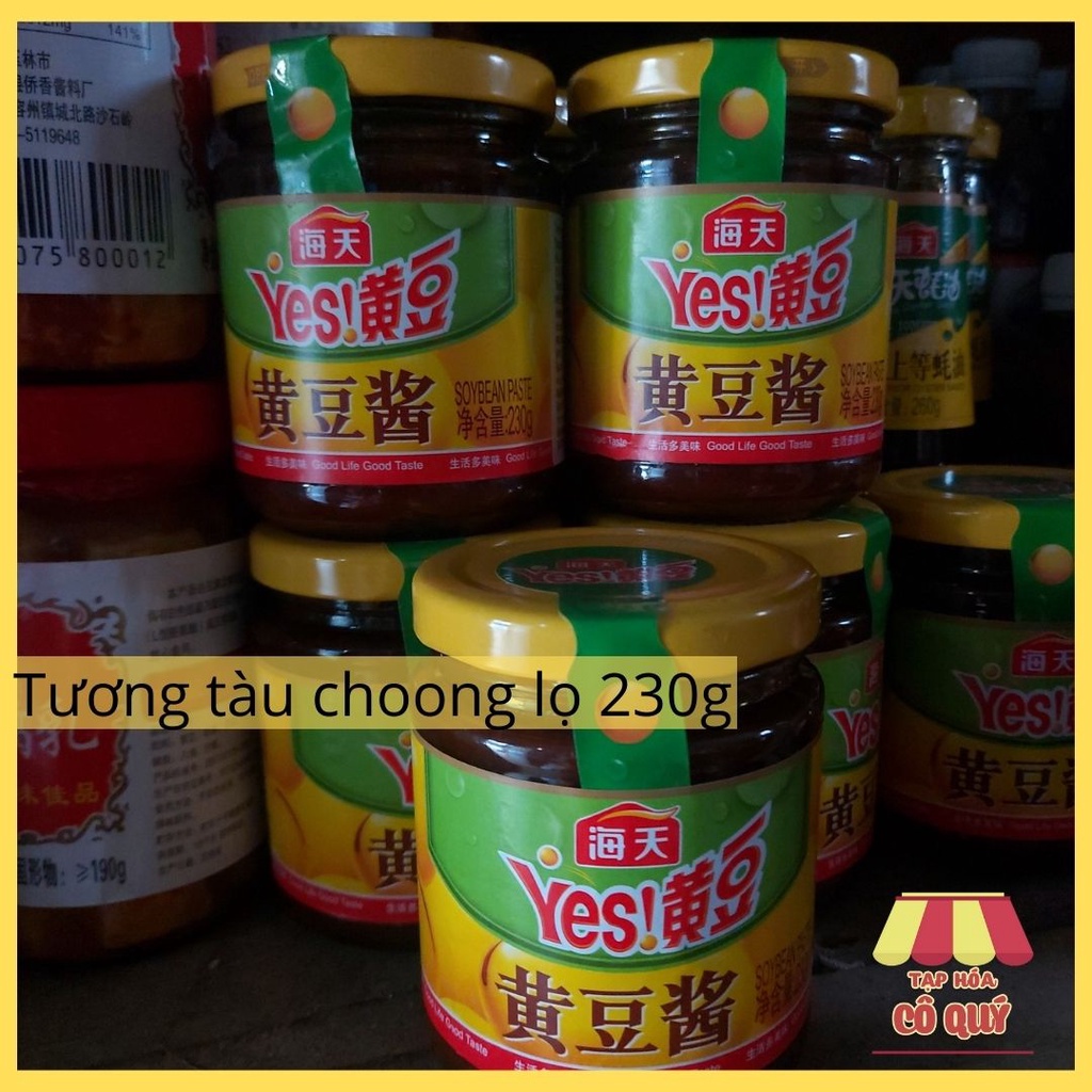 Đạm tương, tương tàu choong, tương đậu lọ thủy tinh 230g, đate mới- Tạp hóa cô Quý