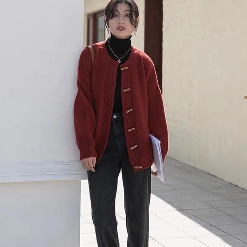 [HÀNG SẴN]ÁO CADIGAN LEN LÔNG KHUY SỪNG HÀNG QUẢNG CHÂU | BigBuy360 - bigbuy360.vn