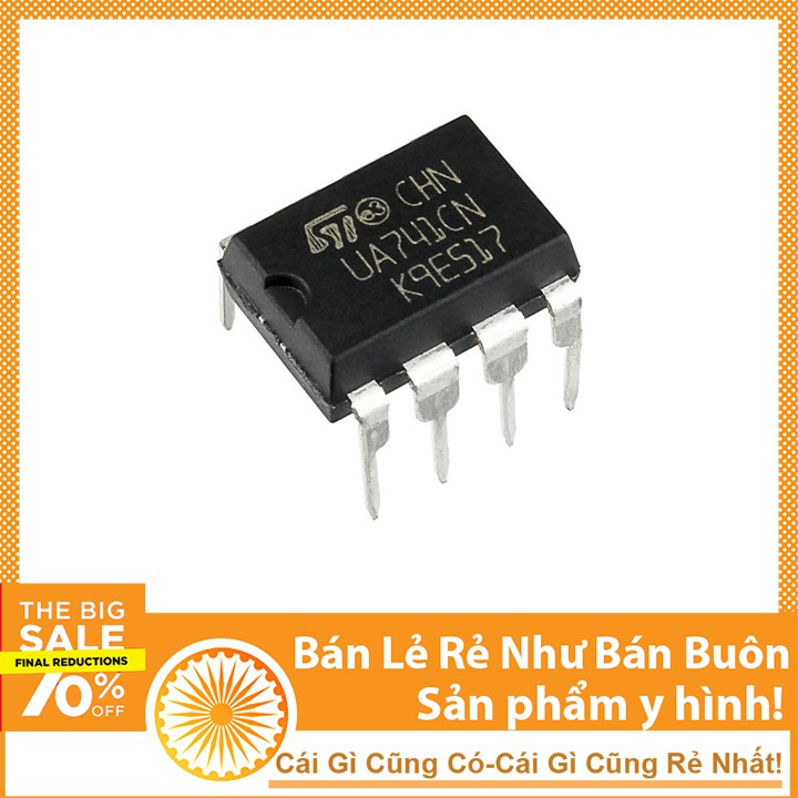 Ic Khuếch Đại Thuật Toán Op Amp uA741