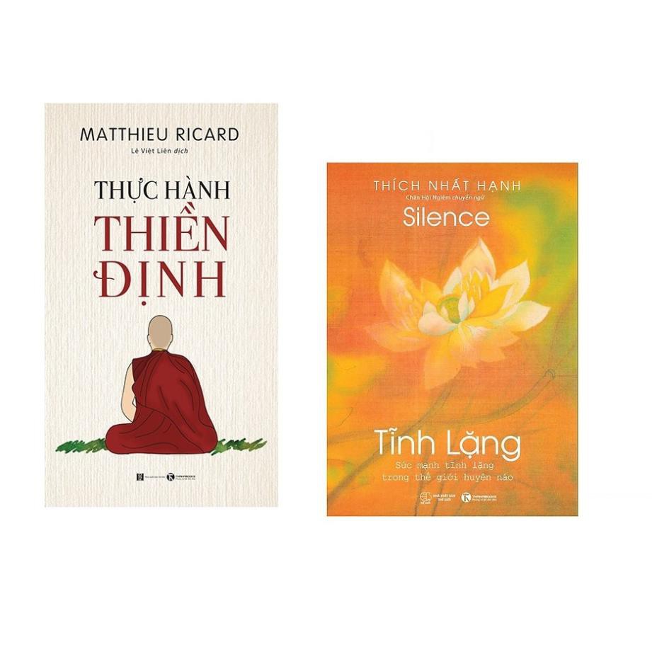 Sách - Combo hai cuốn: Tĩnh Lặng + Thực Hành Thiền Định.[Thái Hà Books]