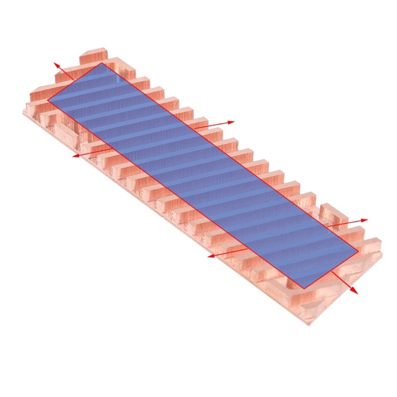 Bộ Tản Nhiệt Bằng Đồng Nguyên Chất Kích Thước 70x20x1 5 2 3 4 6mm Siêu Mỏng Tiện Dụng