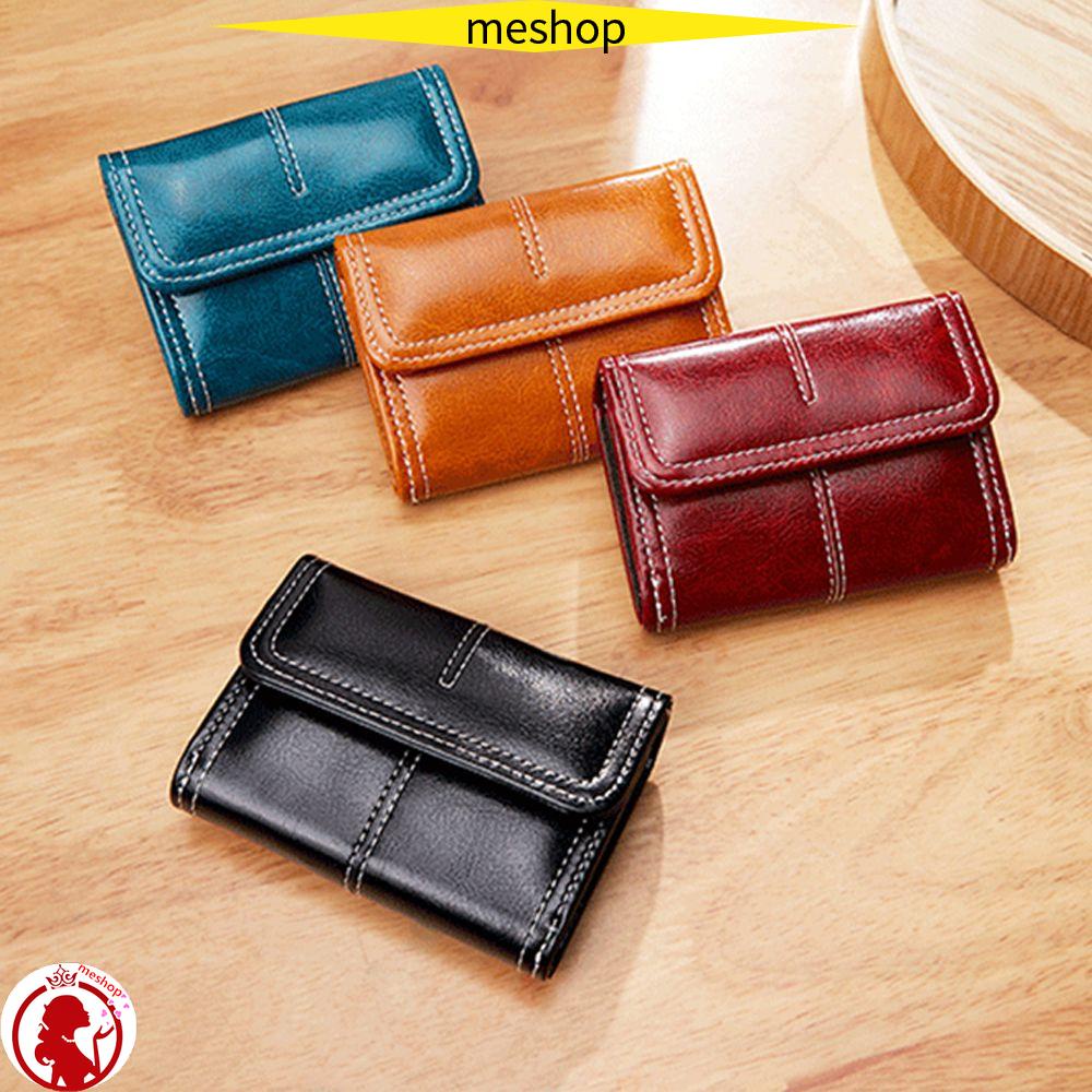 Ví Da Ngắn Đựng Thẻ Thiết Kế Dễ Thương Cho Nữ Giá Đỡ