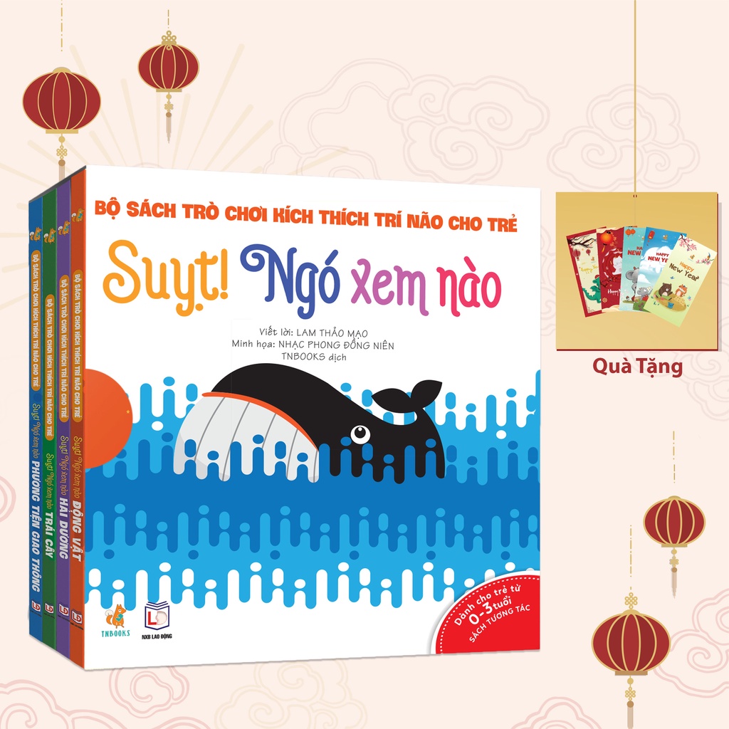 Sách - Bộ sách trò chơi kích thích trí não cho trẻ - Suỵt! Ngó Xem Nào (hộp 4 cuốn)