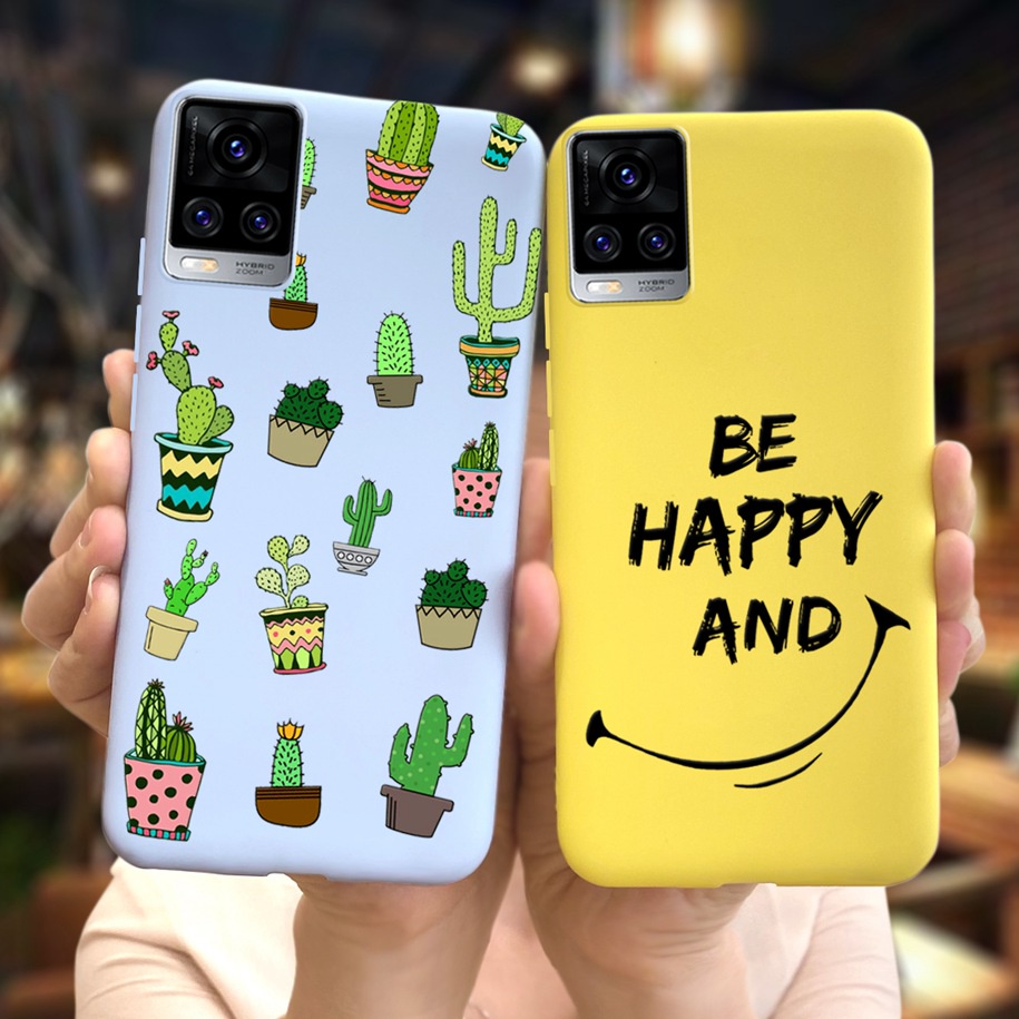 Ốp điện thoại TPU màu kẹo chống rơi chống sốc cho Vivo V20 Vivo V2025 V2024 6.44 inch