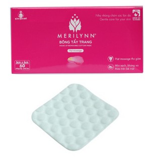 Bông tẩy trang Merilynn 60 Miếng - Hạt Massage - Mịn sạch da