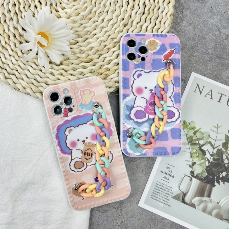 Ốp Iphone nhựa dẻo dây xích dễ thương cho Iphone 6/6s/6 plus/7/8/7 plus/8 plus/X/Xs/Xs Max - CITYCASE