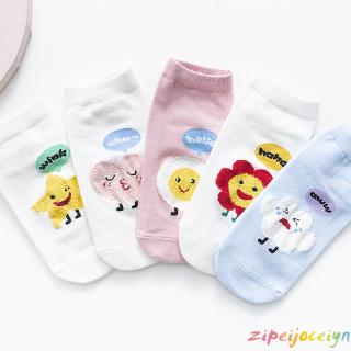 Vớ cotton cao cổ in họa tiết hoạt hình dễ thương phong cách Nhật Bản dành cho nữ