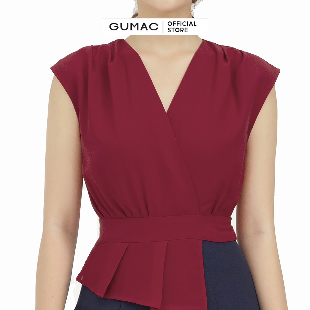 [Mã MABR07062 giảm 8% tối đa 50K đơn từ 249K] Đầm ôm body nữ bút chì bèo đắp GUMAC nhiều màu thanh lịch DB557 | BigBuy360 - bigbuy360.vn