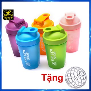 Bình nước, shaker thể thao, tập gym 400ml tối đa 500ml có vạch chia