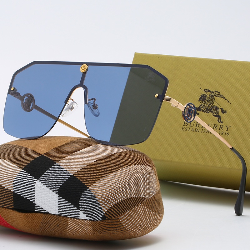 Thời Trang Kính Râm Nữ Tráng Gương Chống Tia UV400 Hiệu burberry