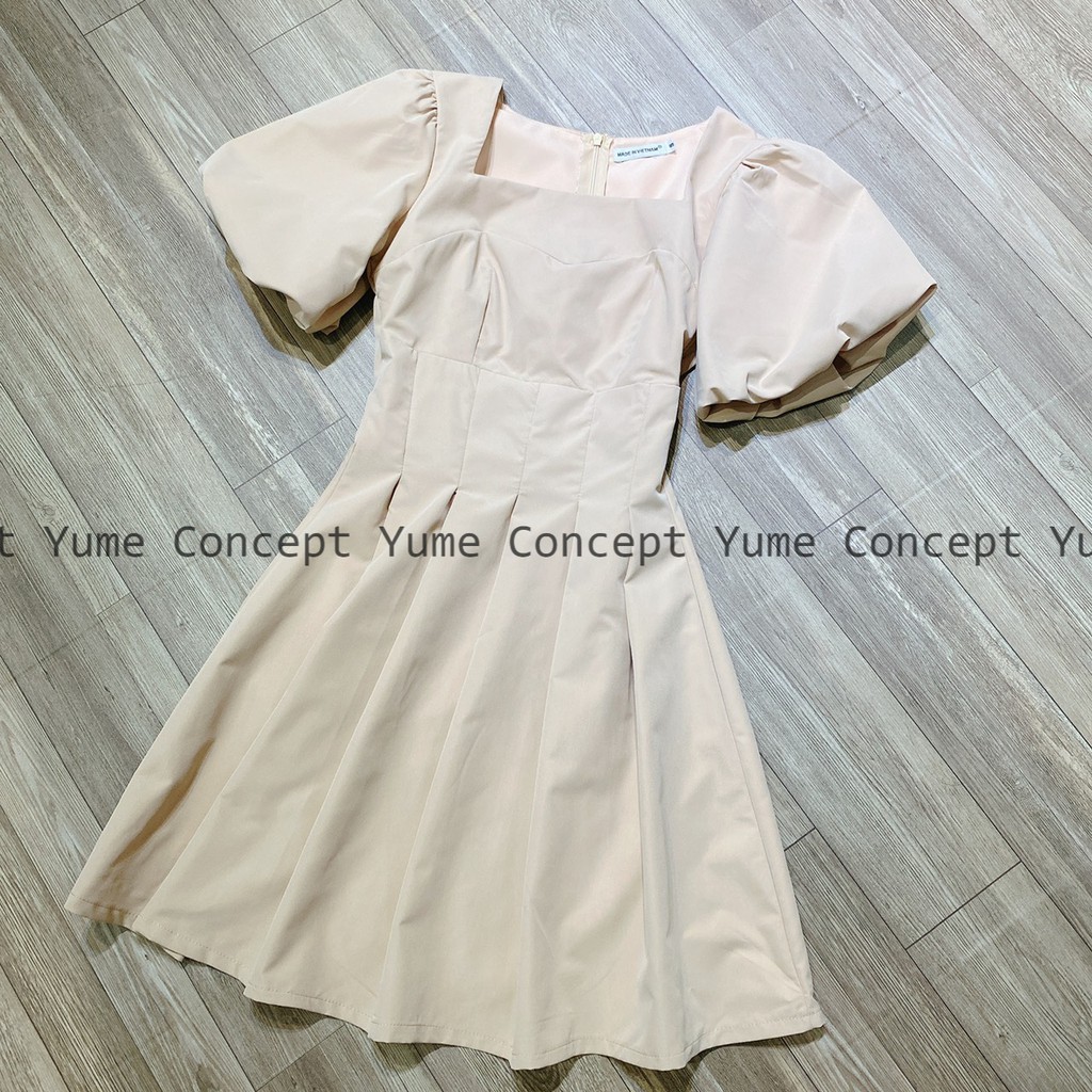 Đầm Tay Phồng Xếp Ly - D0405 | BigBuy360 - bigbuy360.vn