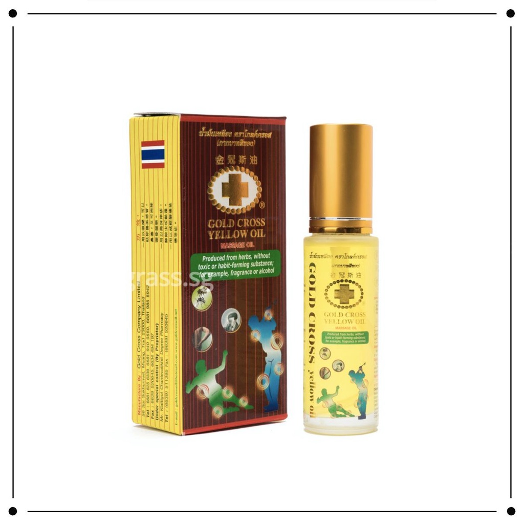 Dầu thập tự vàng Thái Lan chai lớn 48ml (có đầu xịt)