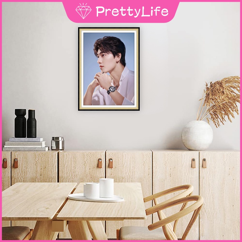 Tranh Đính Đá 5D Tự Làm 30x40cm/40x50cm Hình Âm Dương Trang Trí Nhà Cửa