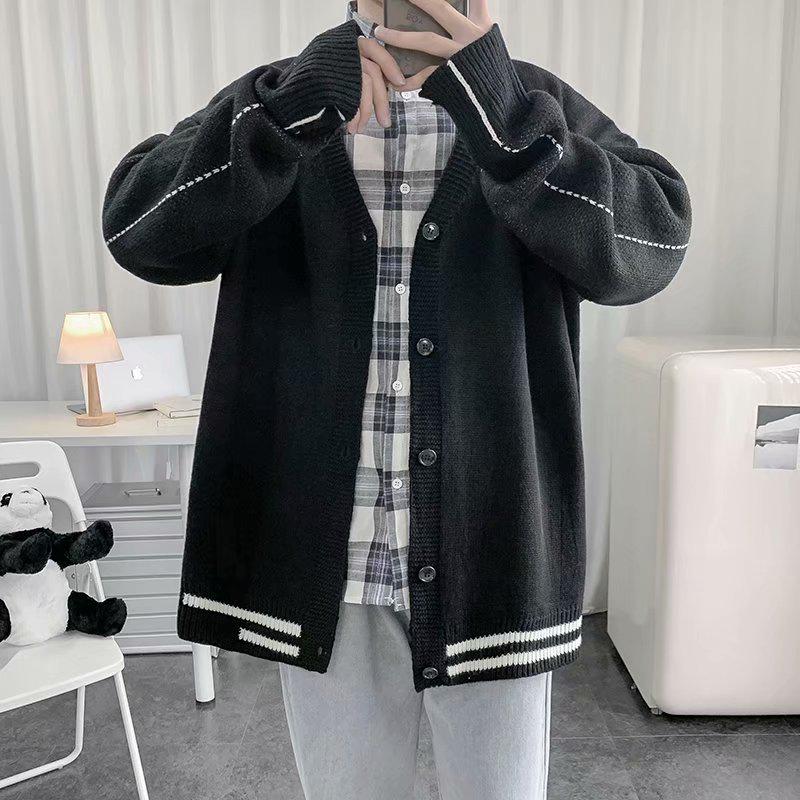 Áo Khoác Cardigan Dệt Kim Dáng Rộng Dành Cho Nam | BigBuy360 - bigbuy360.vn