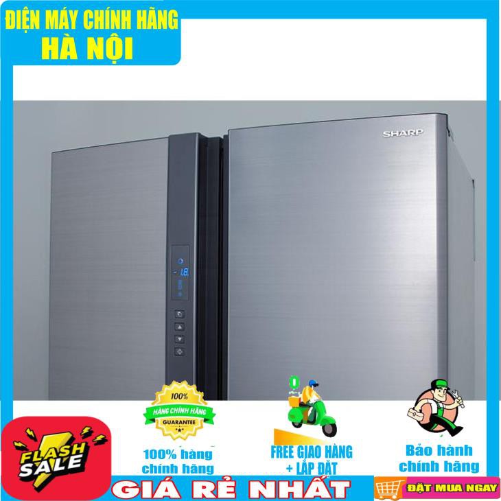 Tủ lạnh Sharp 4 cánh SJ-FX631V-SL