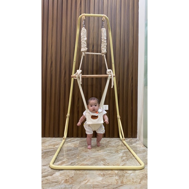 JUMPER. Xích đu nhún nhảy cho Bé - GEGAKIDS JUMPER - Khung L chuẩn kiểu dáng Châu Âu.