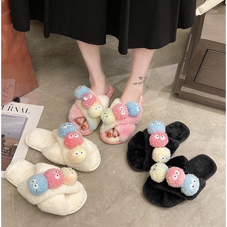 Dép bông bom bom ☄️☄️☄️