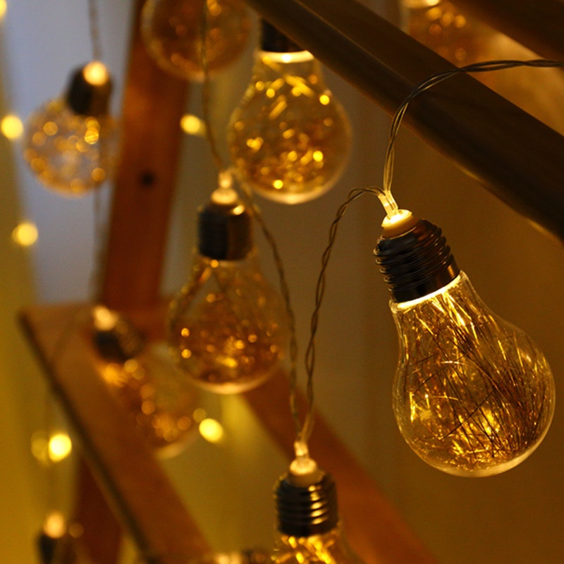 Dây Đèn Led Vàng Edison Trang Trí Năm Mới / Tiệc Cưới / Giáng Sinh