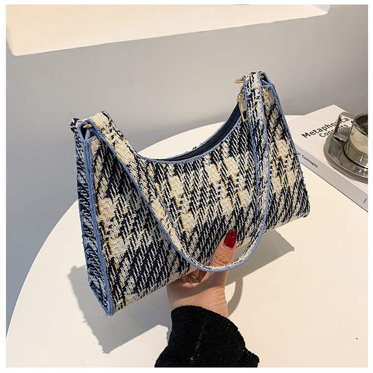 Túi xách đeo vai JASMIN NOIR bằng vải canvas thiết kế đơn giản thời trang cho nữ