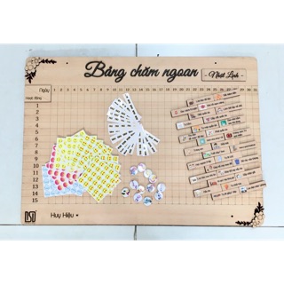 Bảng chăm ngoan, Bảng khen thưởng/ kỷ luật in tên riêng cho bé