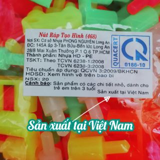 [100g khoảng 50 cái lớn / 130 cái nhỏ] Đồ chơi nút lắp ráp tạo hình size lớn