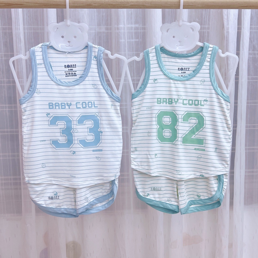 Bộ Ba Lỗ thể thao Bamboo cho bé từ 6 tháng đến 18 tháng