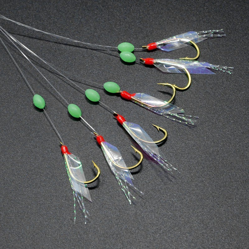 (MỚI) Bộ 6 dây móc câu cá bằng thép không gỉ