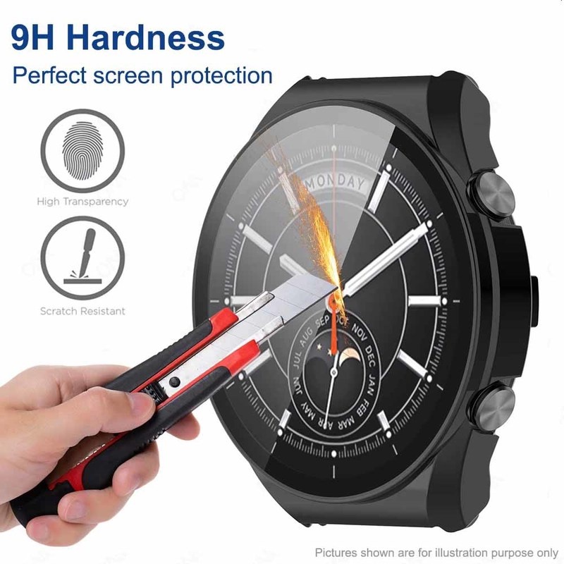 Ốp Bảo Vệ Mặt Đồng Hồ Thông Minh Xiaomi Watch S1 Kèm Kính Cường Lực