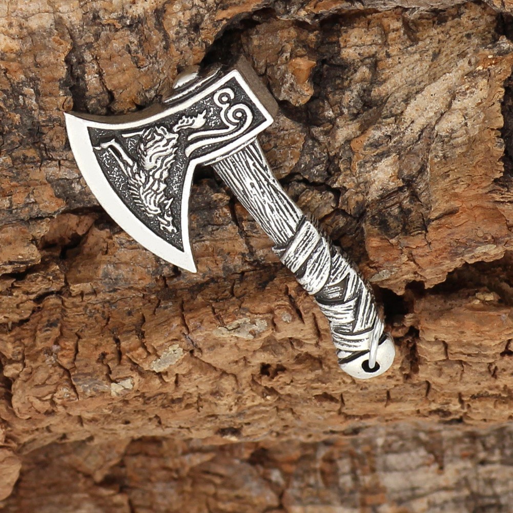 Vòng cổ dây chuyền màu bạc nam nữ unisex Titan Merin Accesories đẹp phụ kiện thời trang - Vòng Cổ Axe