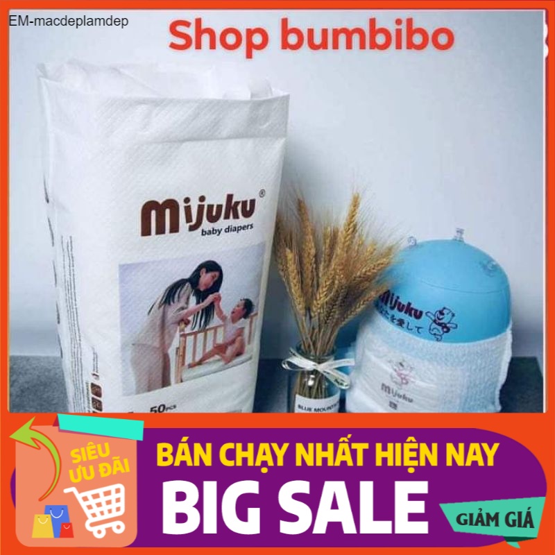 (1511) Tã / Bỉm Quần MIJUKU Cao Cấp Size M50/ L50/XL50/XXL50/XXXL50
