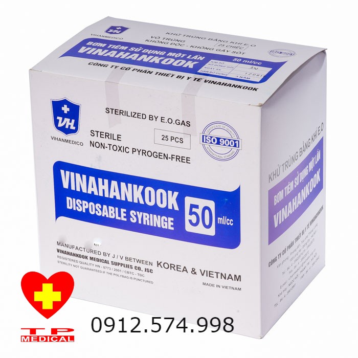 Bơm cho ăn - Bơm tiêm 50cc Vinahankook