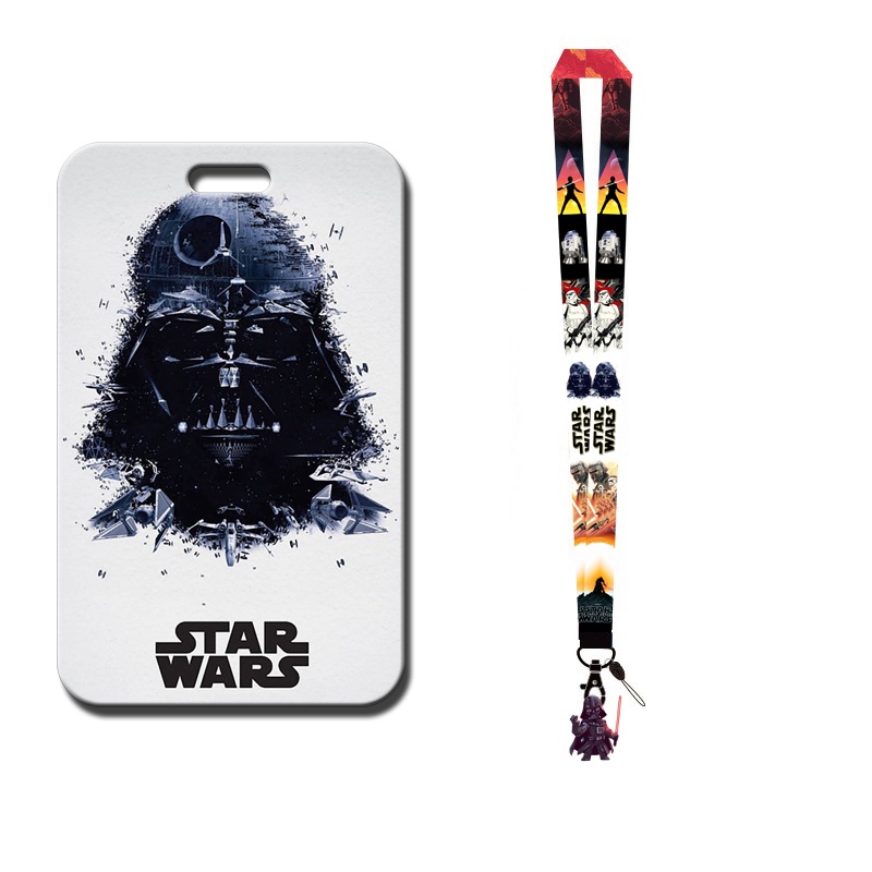 Túi đựng thẻ id có dây đeo cổ in hình star wars Darth Vader Card Holder